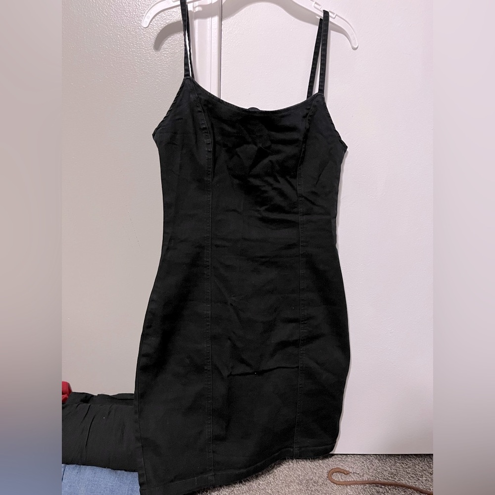 Black mini dress